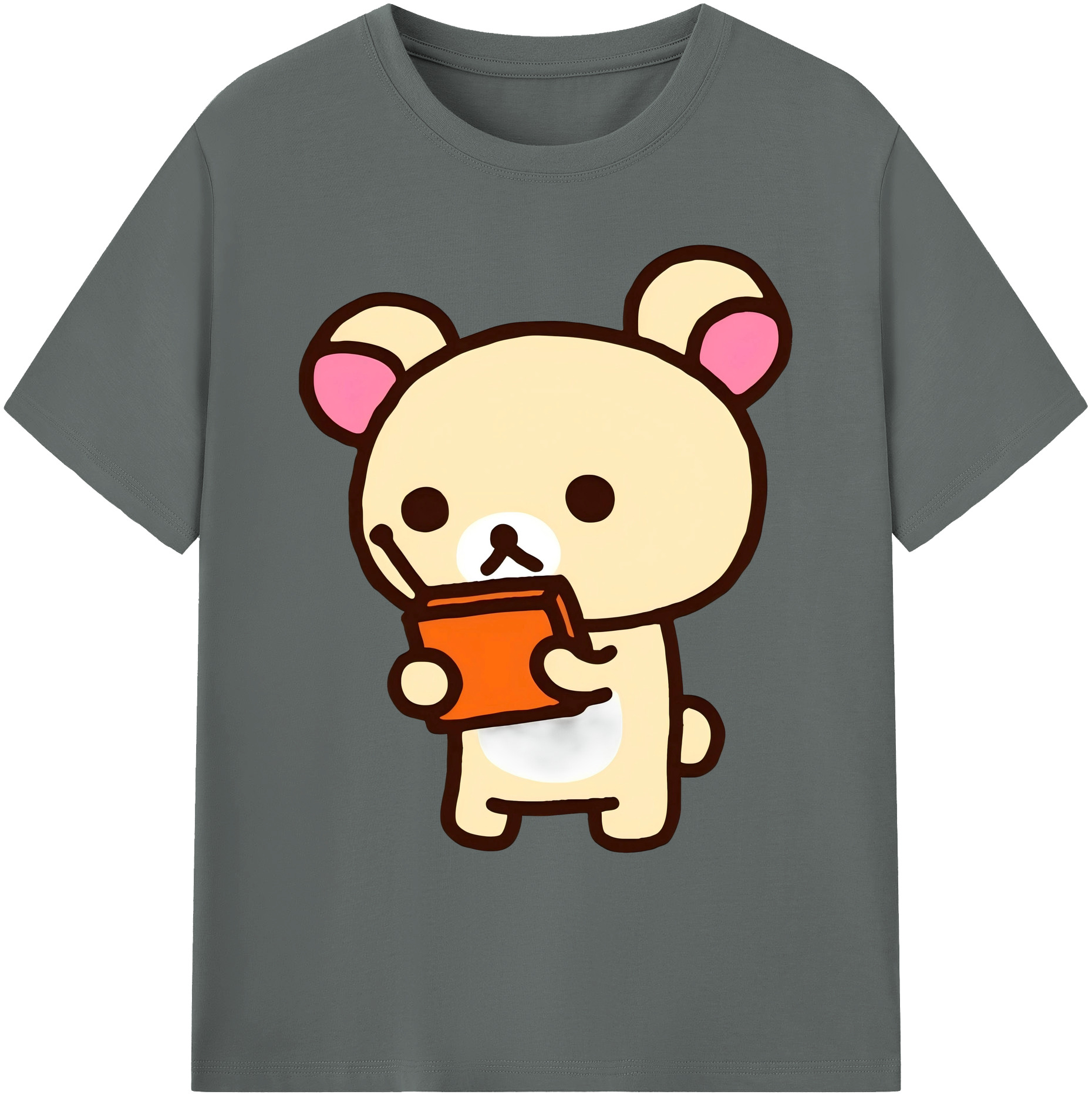 （画像用） リラックマ リラックマ キイロイトリ Rilakkuma Korilakkuma Kiiroitori 綿100％ メンズ半袖Tシャツ｜肌触りやわらか＆通気性